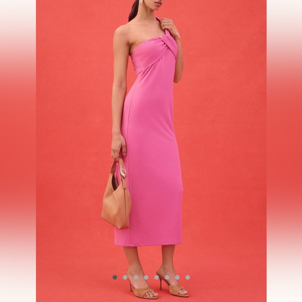 NWT Porridge Antonia Twist-front Ribbed Maxi Dress